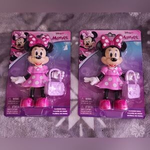 Disney Minnie Mouse Doll Set in Pink and Purple